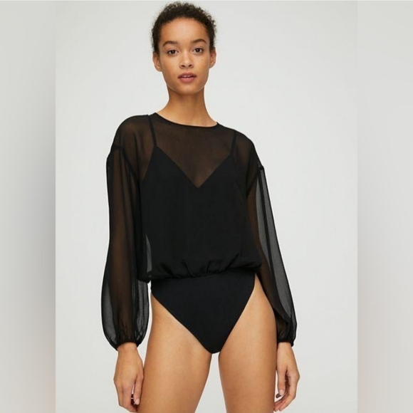 Aritzia Wilfred Talmont Bodysuit Blouse, Size XS - Picture 1 of 14